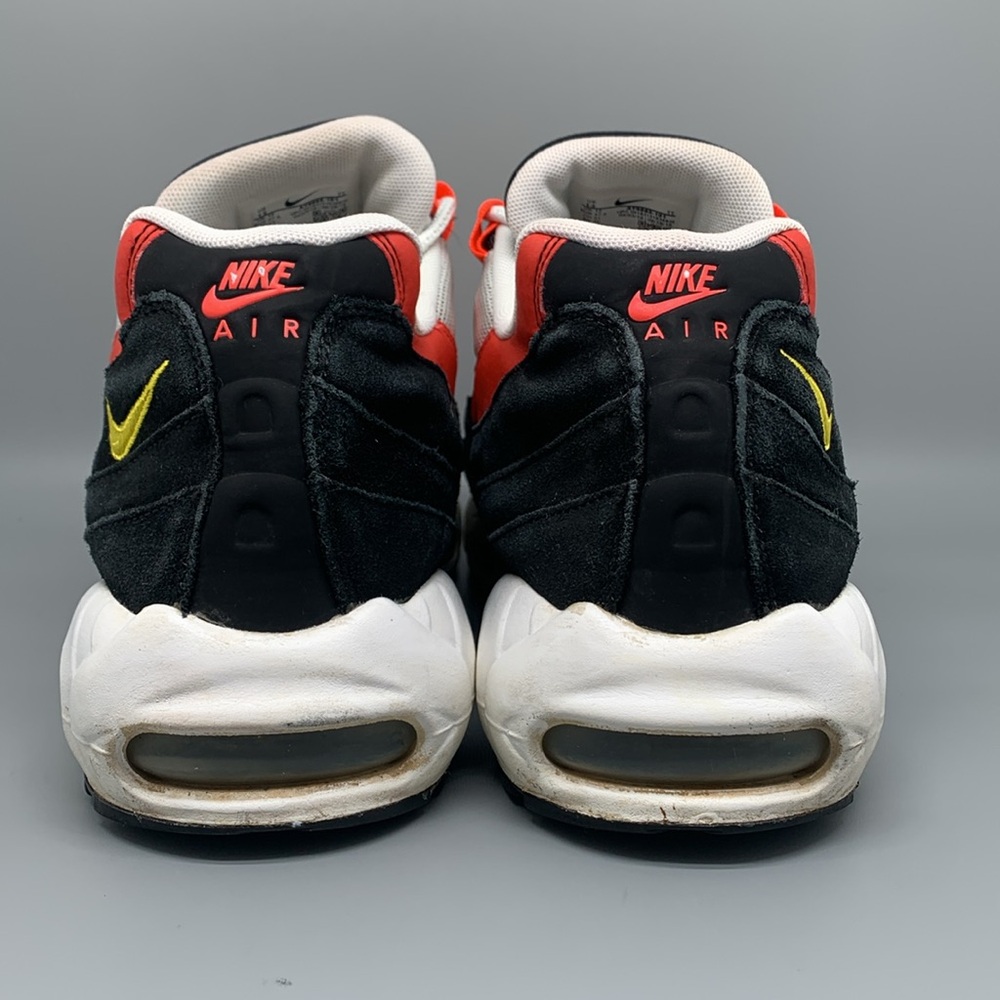Nike Air Max 95 Black Crimson Yellow‎ Running Shoes AT9865-101 Men's Sz 13 - Picture 3 of 10